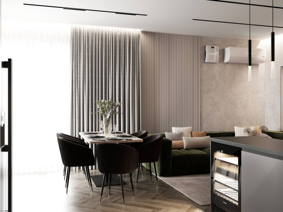 ДИЗАЙН ПРОЕКТ С ОЛИВКОВЫМИ ОТТЕНКАМИ