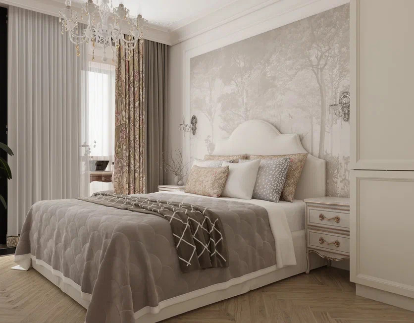 Светлая квартира 112,55 м² в современном стиле