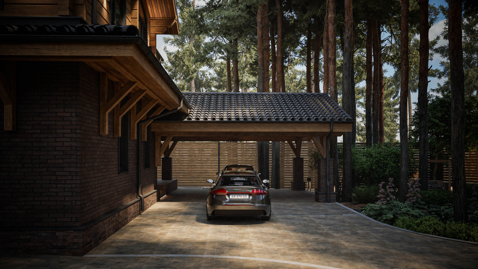 Навес под авто