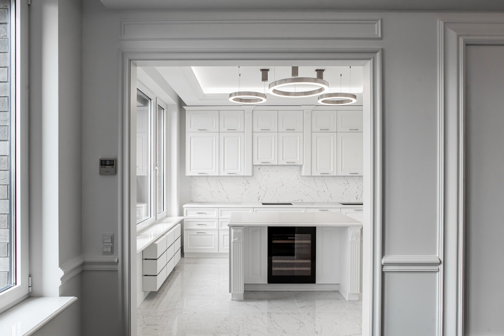 Ремонт трехкомнатной квартиры с кухней-гостиной ЖК Наследие