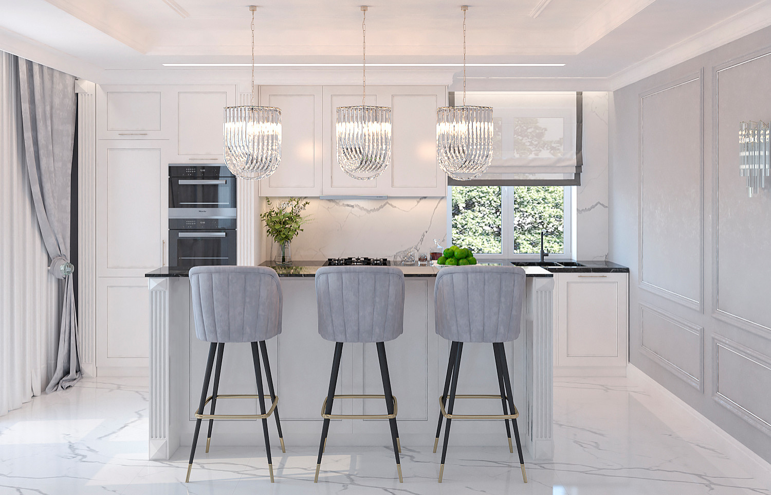 Обложка проекта: Дом 450 кв.м в Дмитрове (1 этаж)