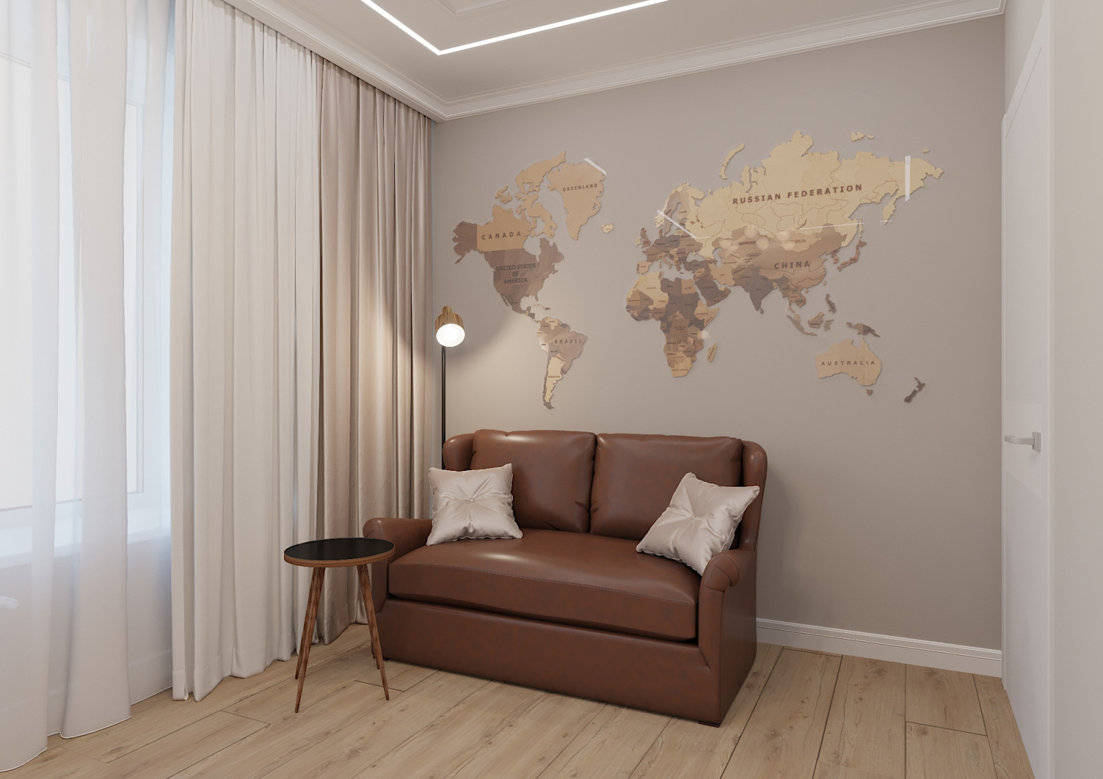 Дом в теплых оттенках