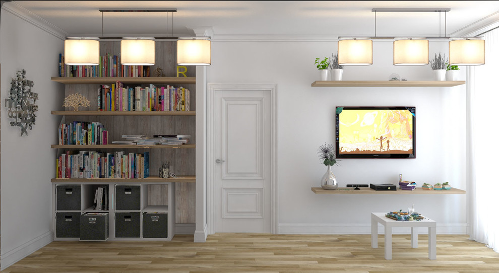 Квартира в скандинавском стиле для романтичной девушки