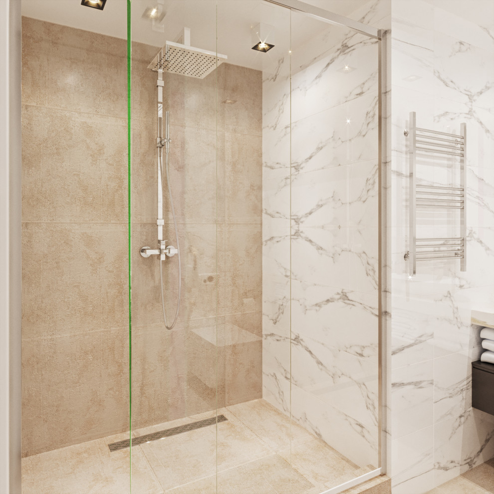 Интерьер ванной комнаты от @wellhome.pro_design