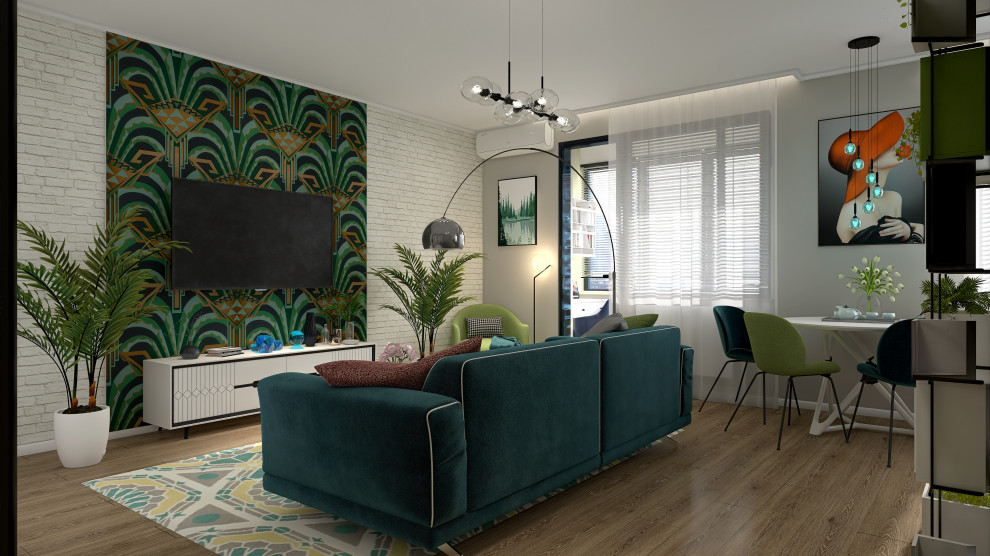 Проект однокомнатной квартиры для молодой пары ЖК "Гранд Фамилия"