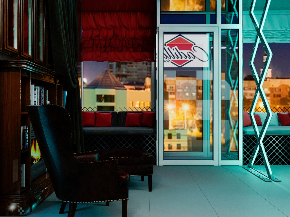 Кальянная в стиле 50х годов