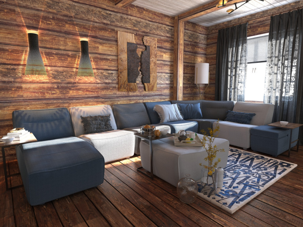 Обложка проекта: Гостиная в загородном доме