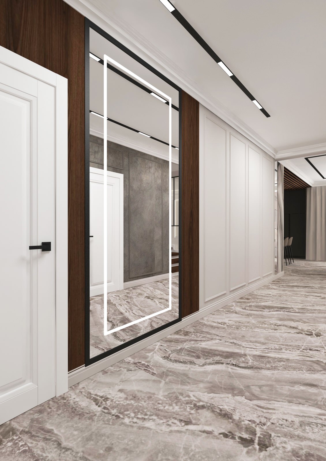 Кухня-гостиная из проекта частного дома 5 бригада