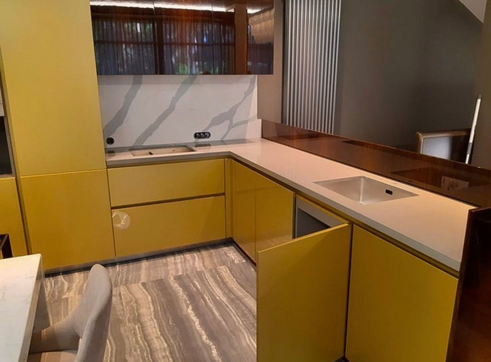 Обложка проекта: Столешница, остров и фартук из камня