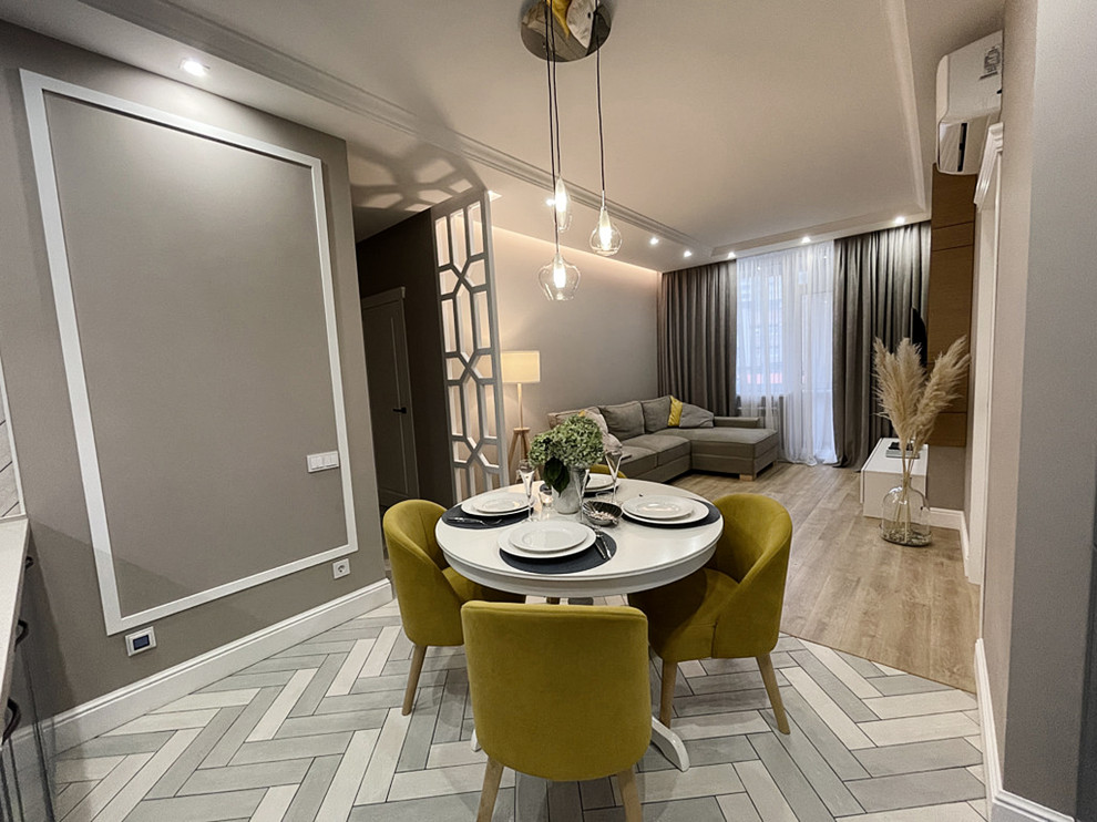 Реализованный проект квартиры с солнечными акцентами.