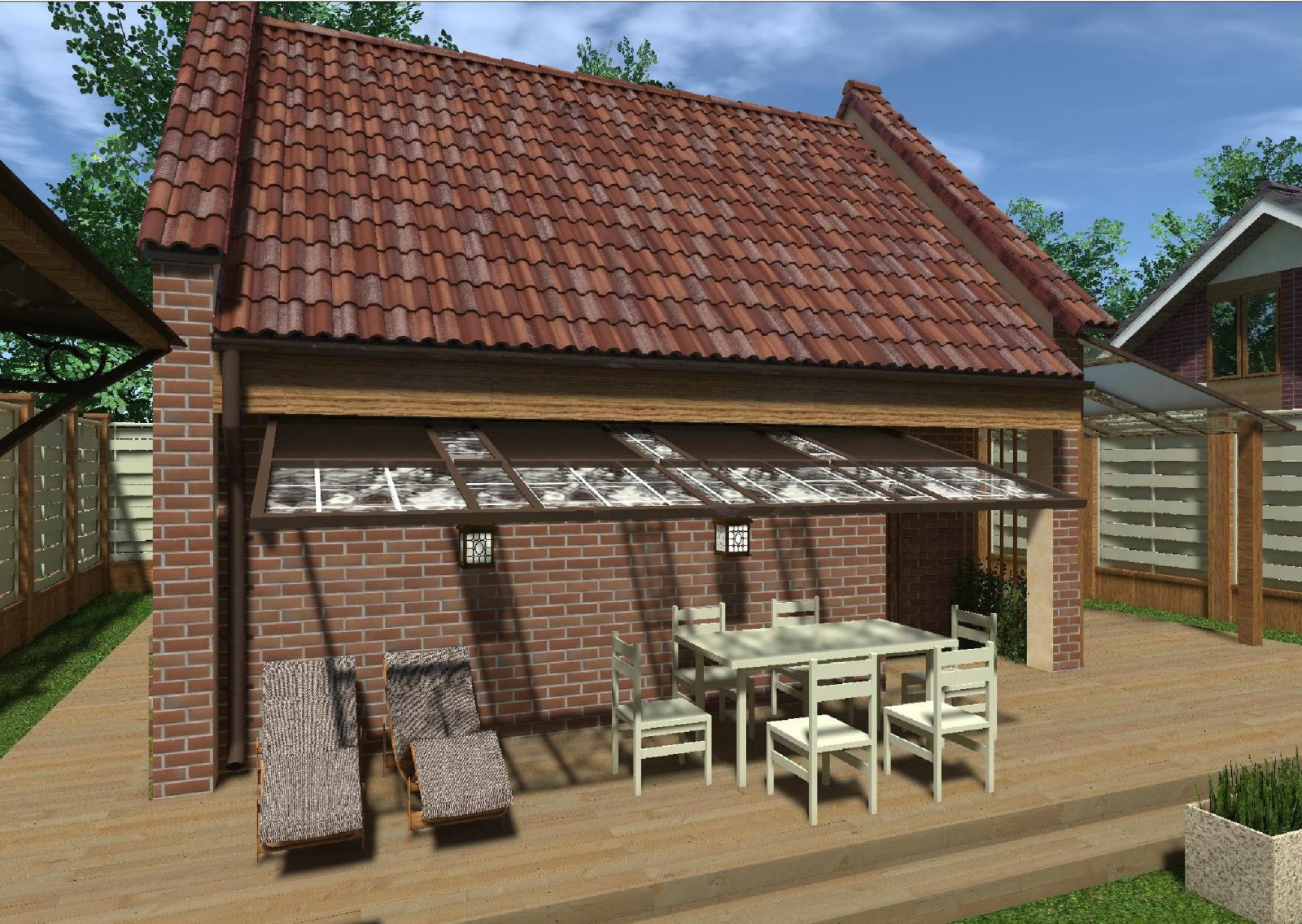 Двухэтажный дачный дом 6х7 с мансардой из газобетона под ключ