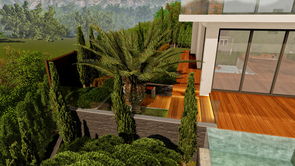 Сочи 6 соток Стиль Хай тек