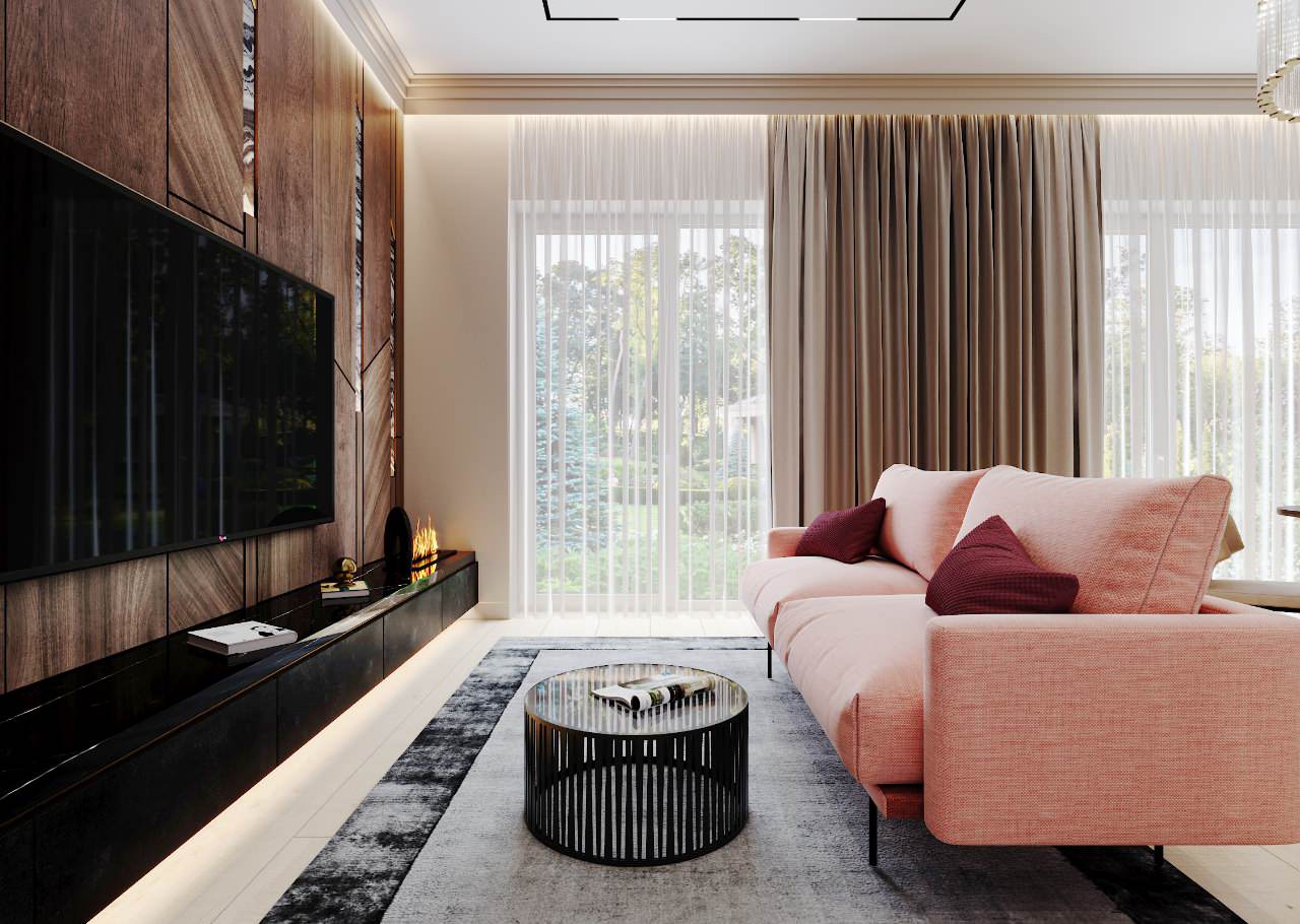 Изысканность загородного дома в смешанном стиле Ар Деко и Американской классики