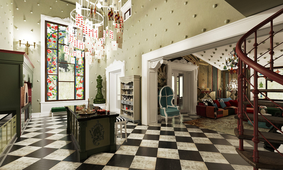 гостиная столовая