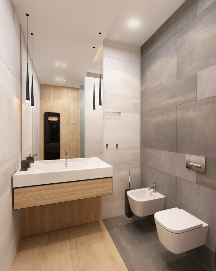 Интерьер двухэтажного загородного дома