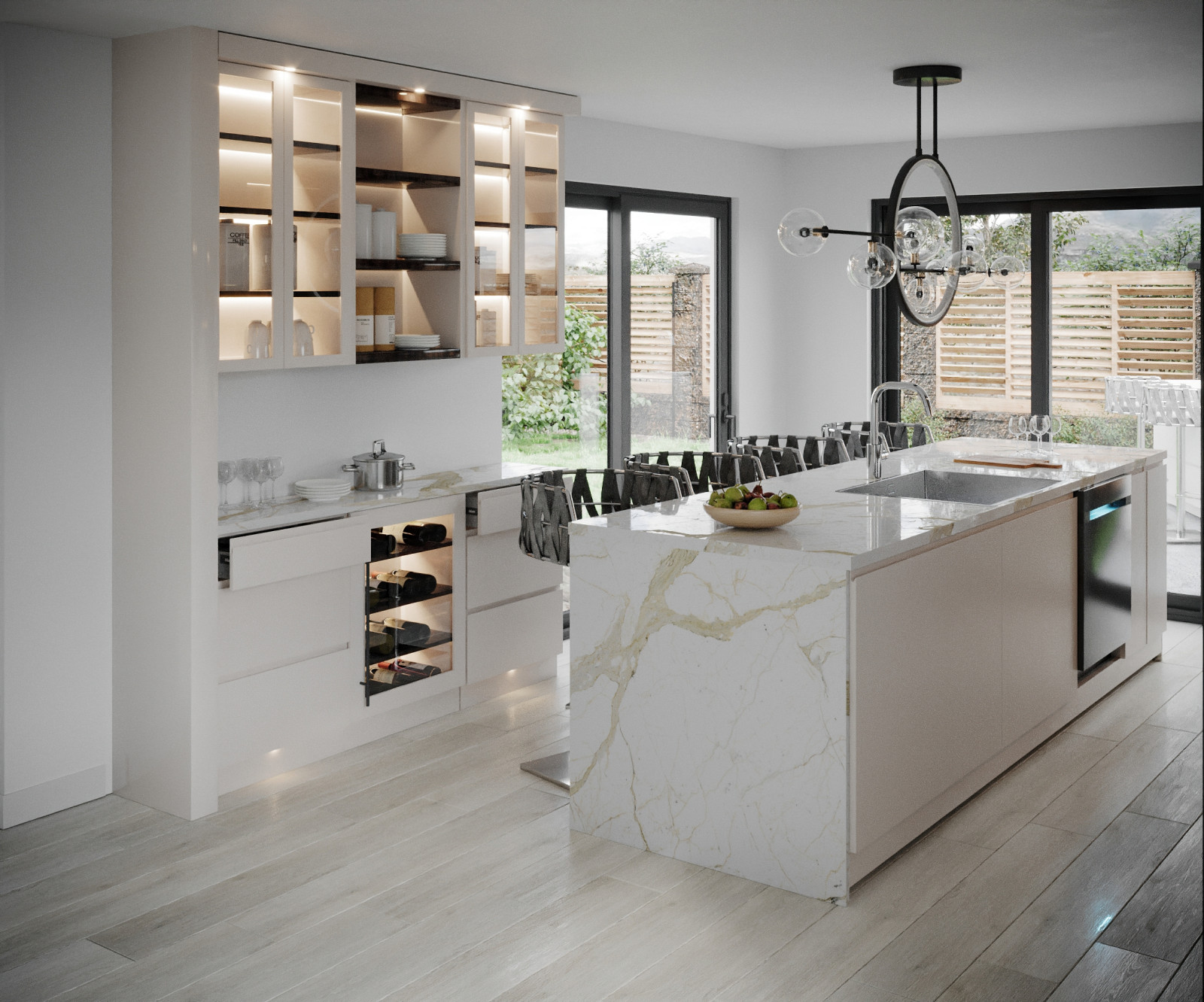 Обложка проекта: Kitchen Interior Rendering