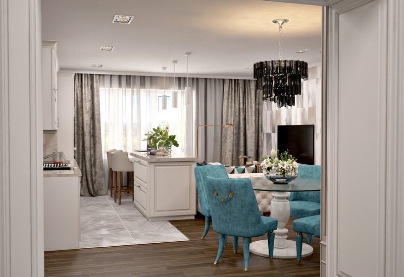 Дизайн-проект 4-х комнатной квартиры в Уфе 100 кв.м.