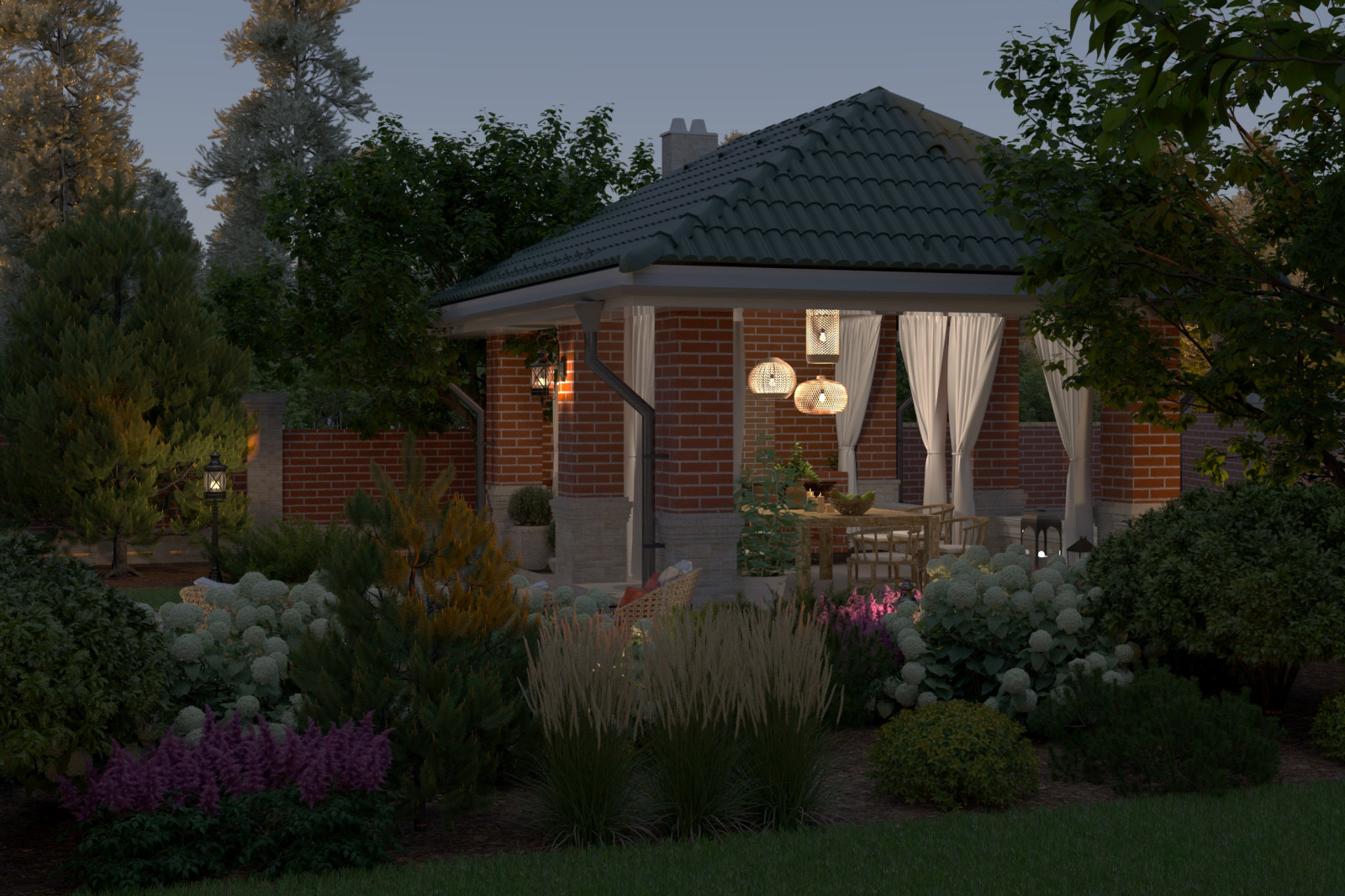 Ландшафтный проект в Раевке