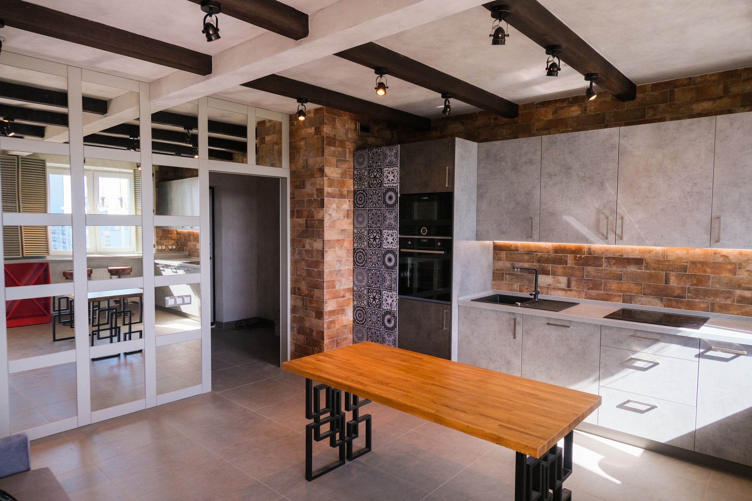 Небольшая квартира в стиле эко лофт