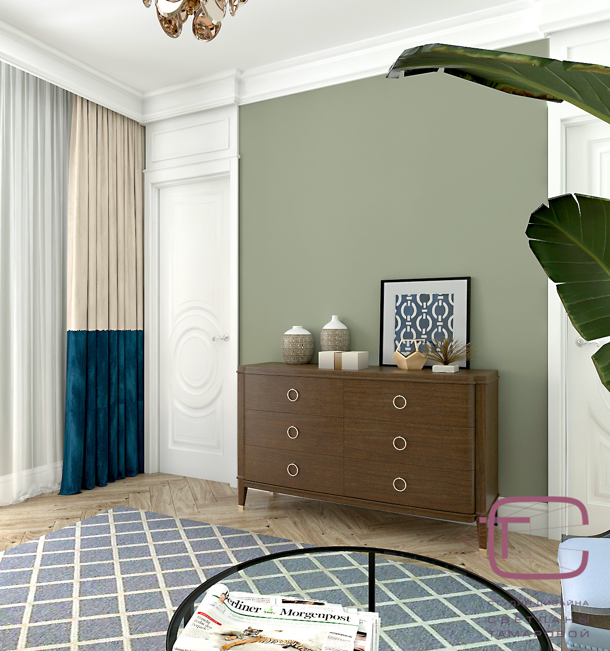 Обложка проекта: Дизайн-проект квартиры 210 кв.м в “ЖК Олимп”, ул. Мира 74Б г.Пенза