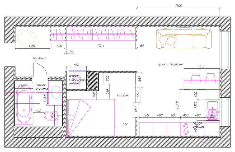 Обложка проекта: Небольшая квартира в Красногорске