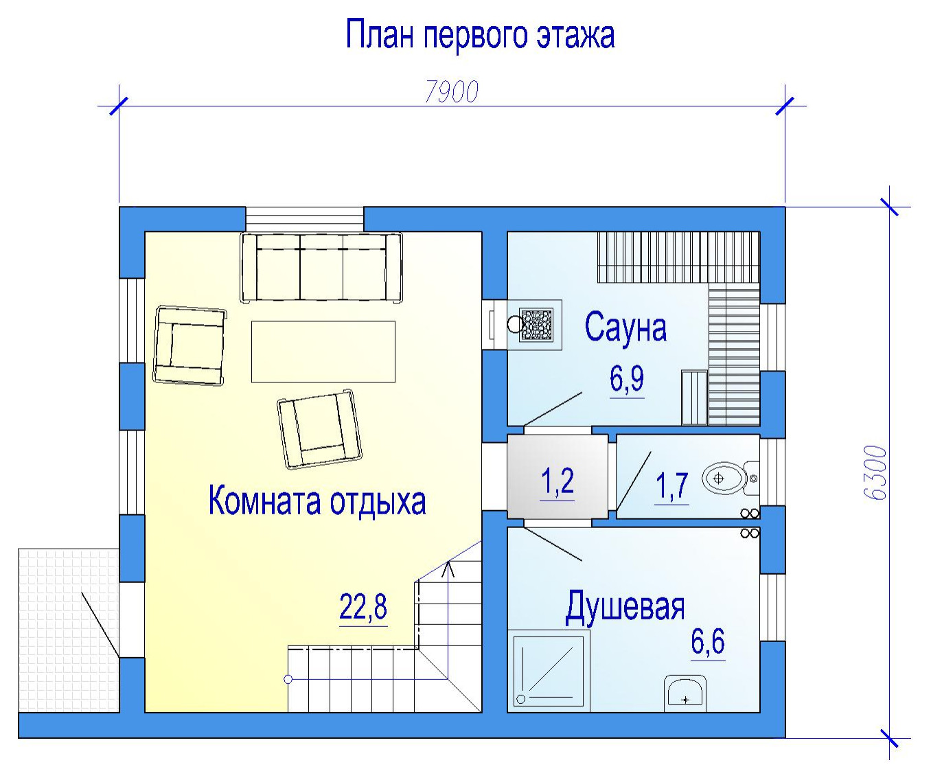 19-051-1 Баня в стиле барн-хаус