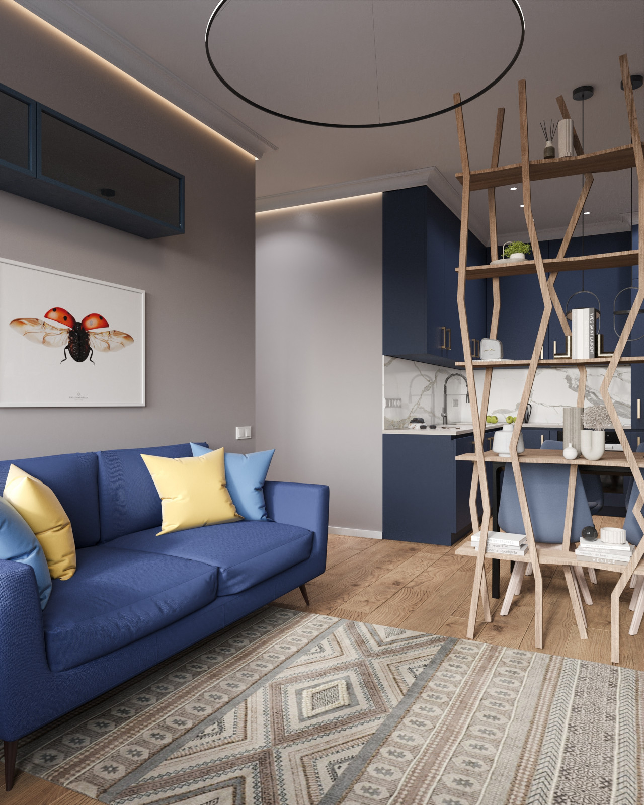 Трехкомнатная квартира 63 м² для семьи с ребенком в ЖК Дмитровское