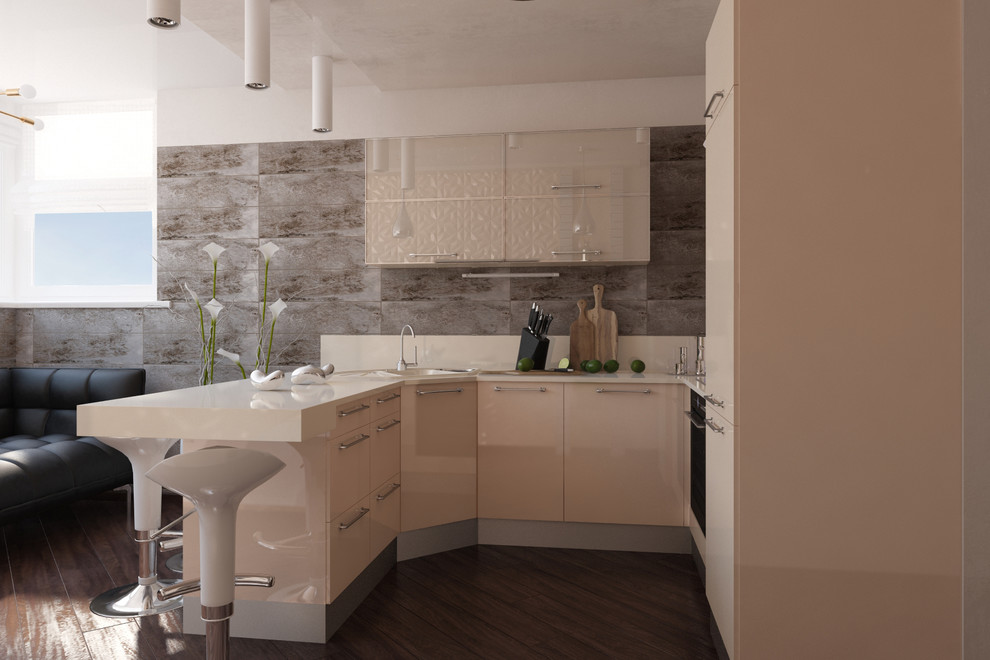 Обложка проекта: Дизайн двухкомнатной квартиры в стиле хай-тек