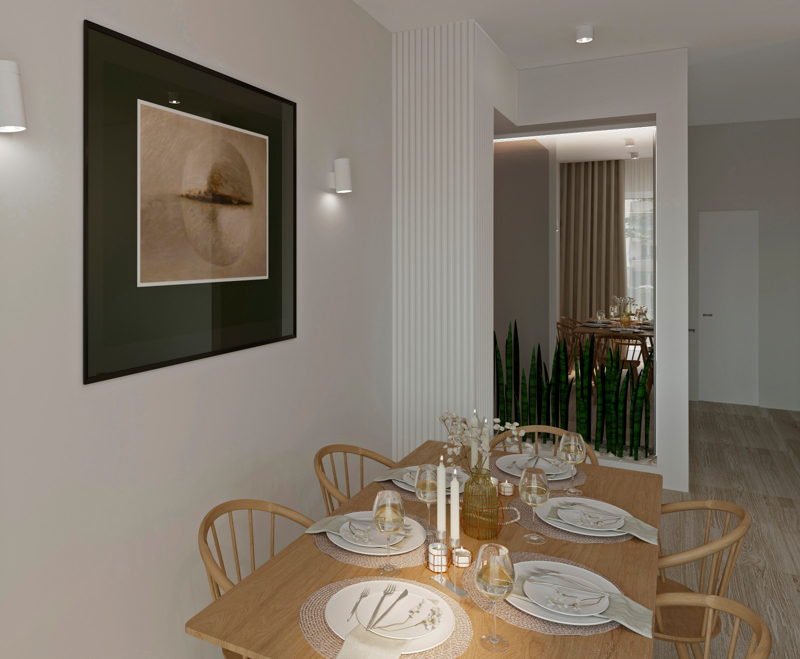 Siebenzimmerwohnung in Berlin, im skandinavischen Stil.