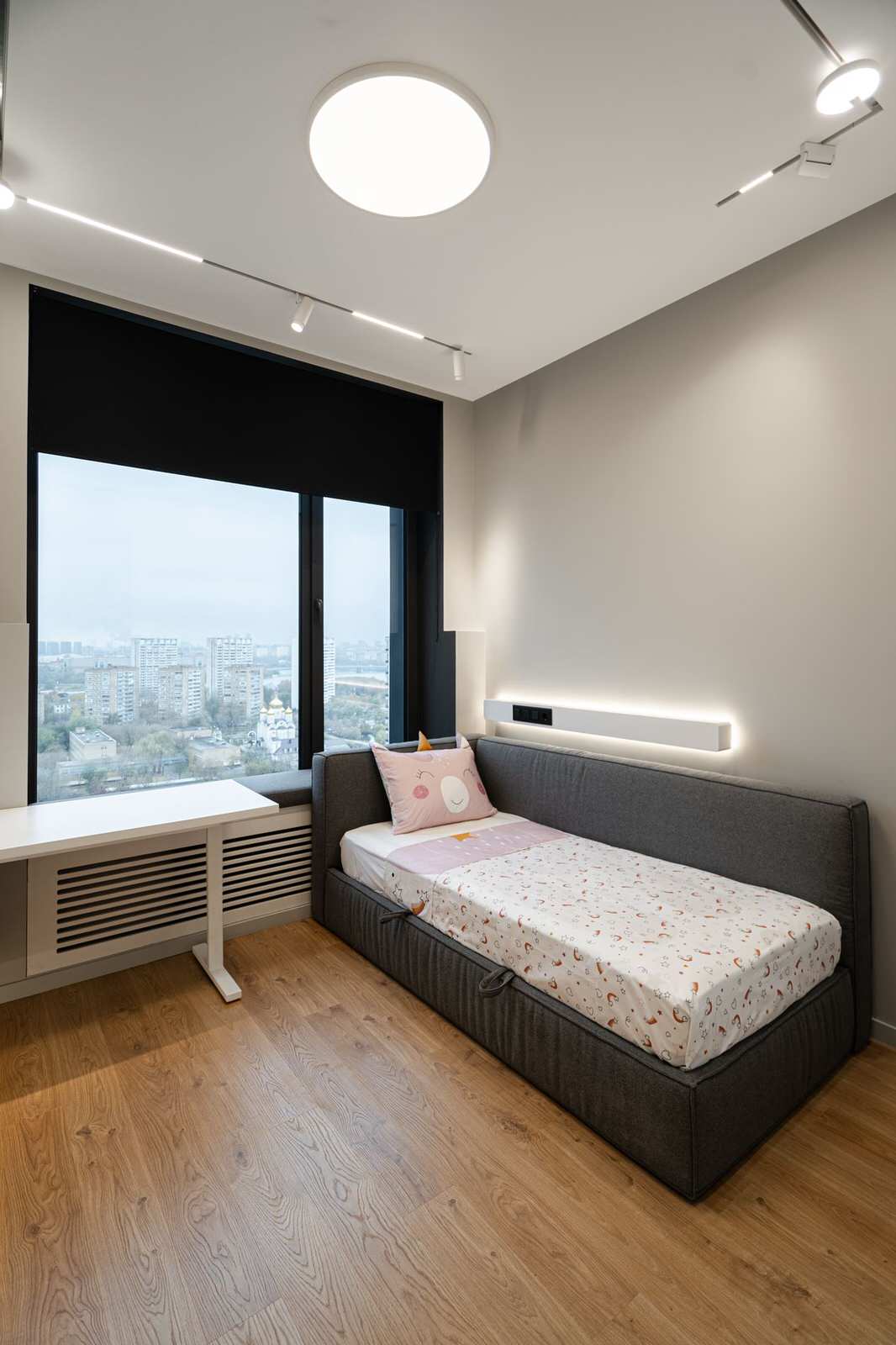 Серый минимализм | 58 кв.м.