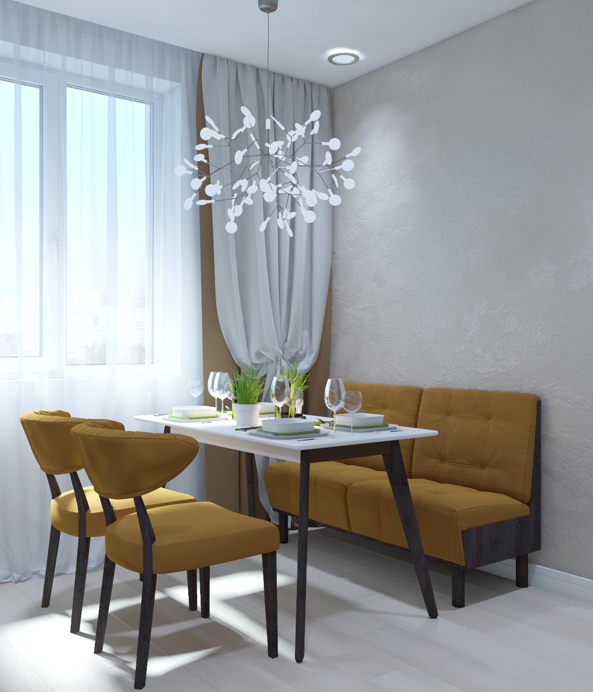 Двухкомнатная квартира в современном стиле