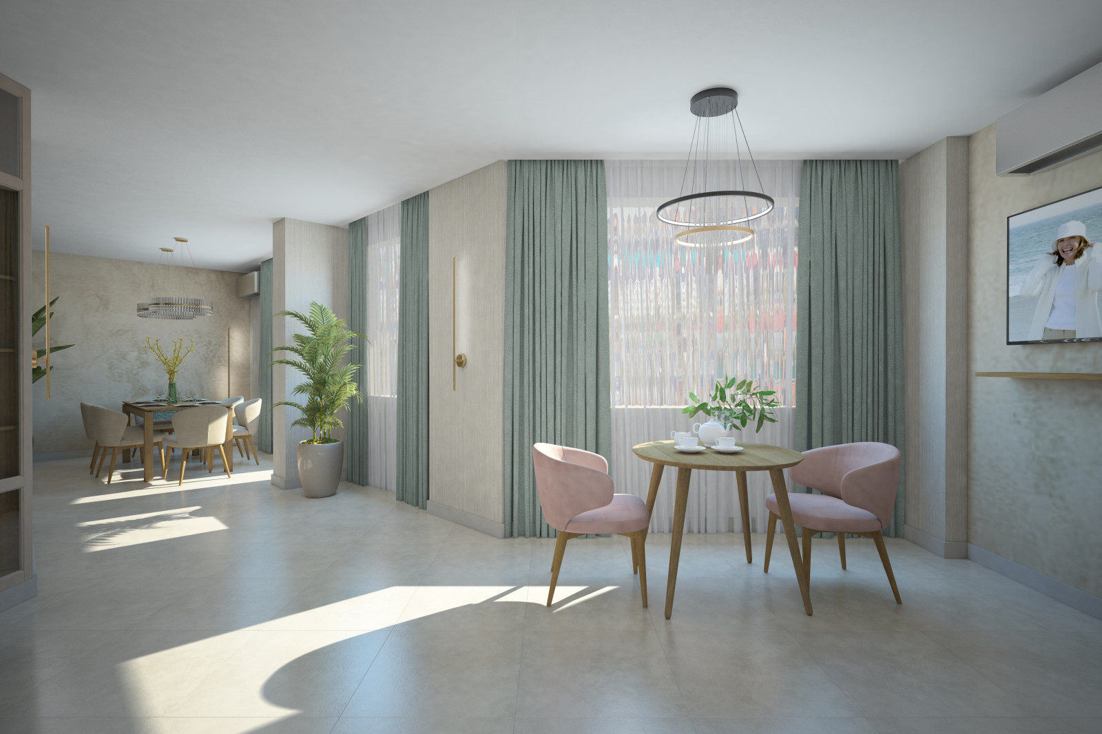 Квартира для молодоженов.Зал.