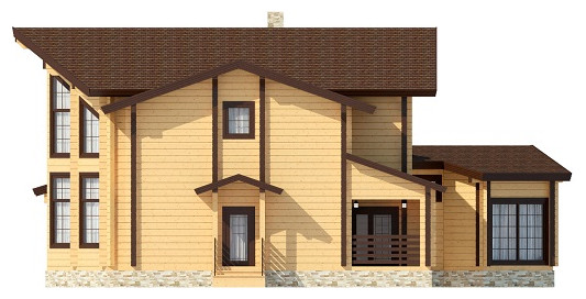 Обложка проекта: Дом с бассейном | Клееный брус | Пегас 421