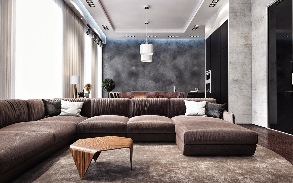 Обложка проекта: Интерьер для холостяка: гостиная