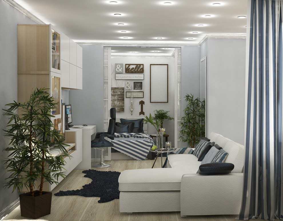 Проект квартиры для молодой семьи 36 м.кв.