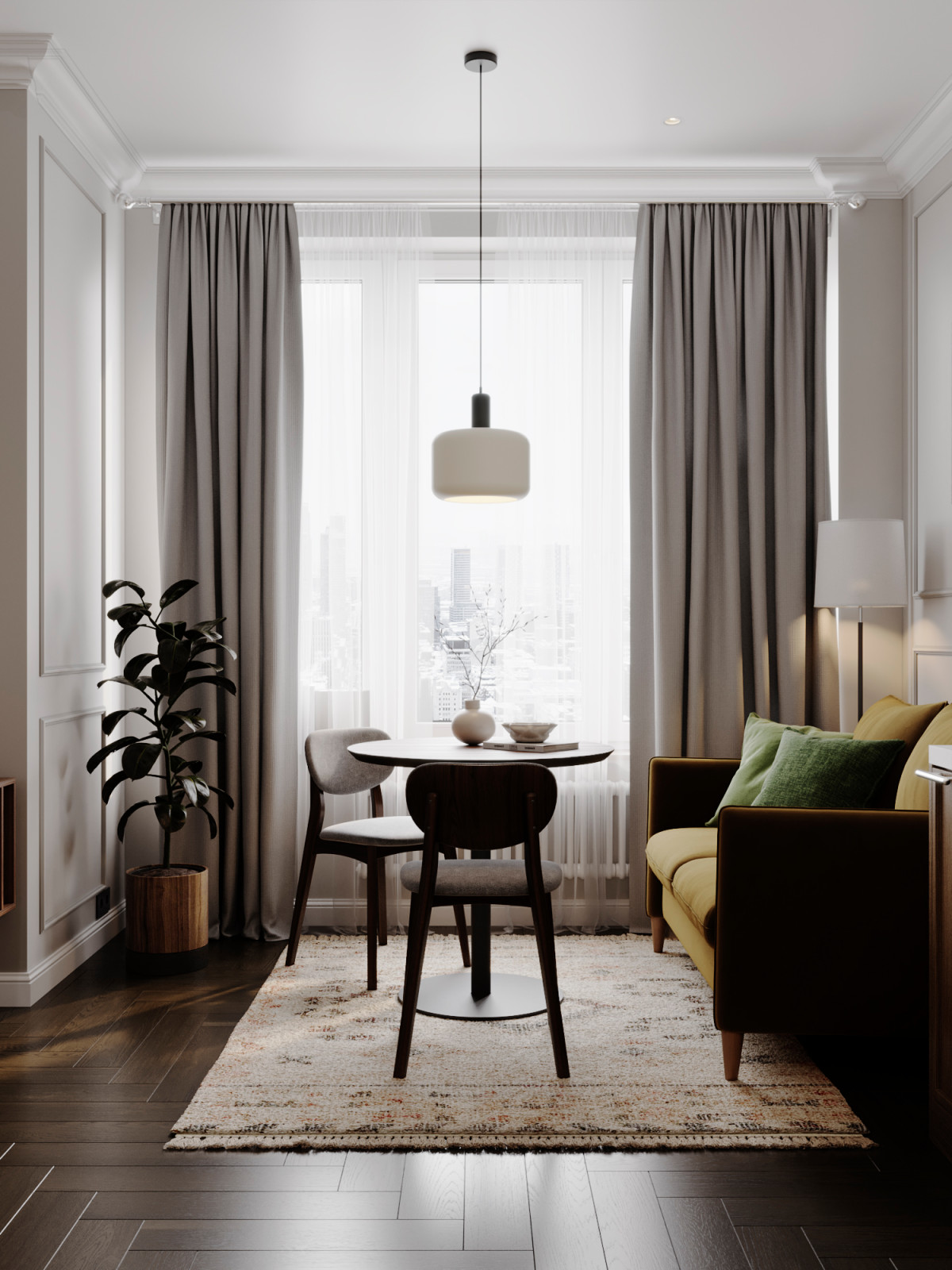 Уютный интерьер в ЖК Западный Порт