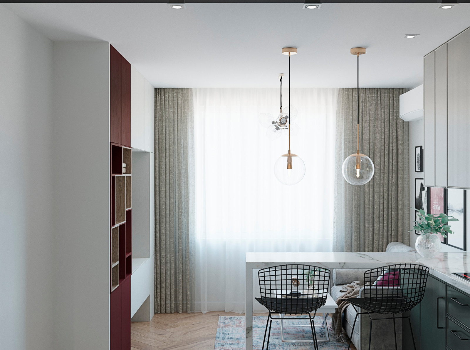 Дизайн-проект для молодой семьи в ЖК Лучи