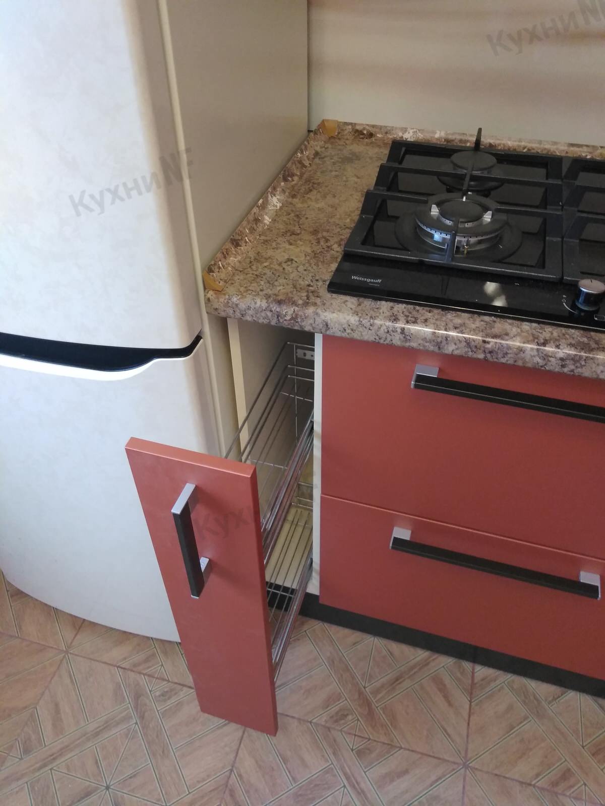 Обложка проекта: Кухня с фасадами из пленки Adilet.