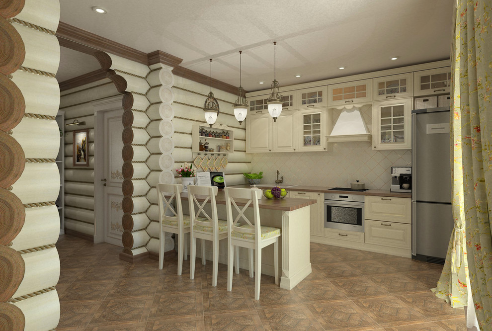 Обложка проекта: Интерьер бревенчатого дома в г. Кодинск