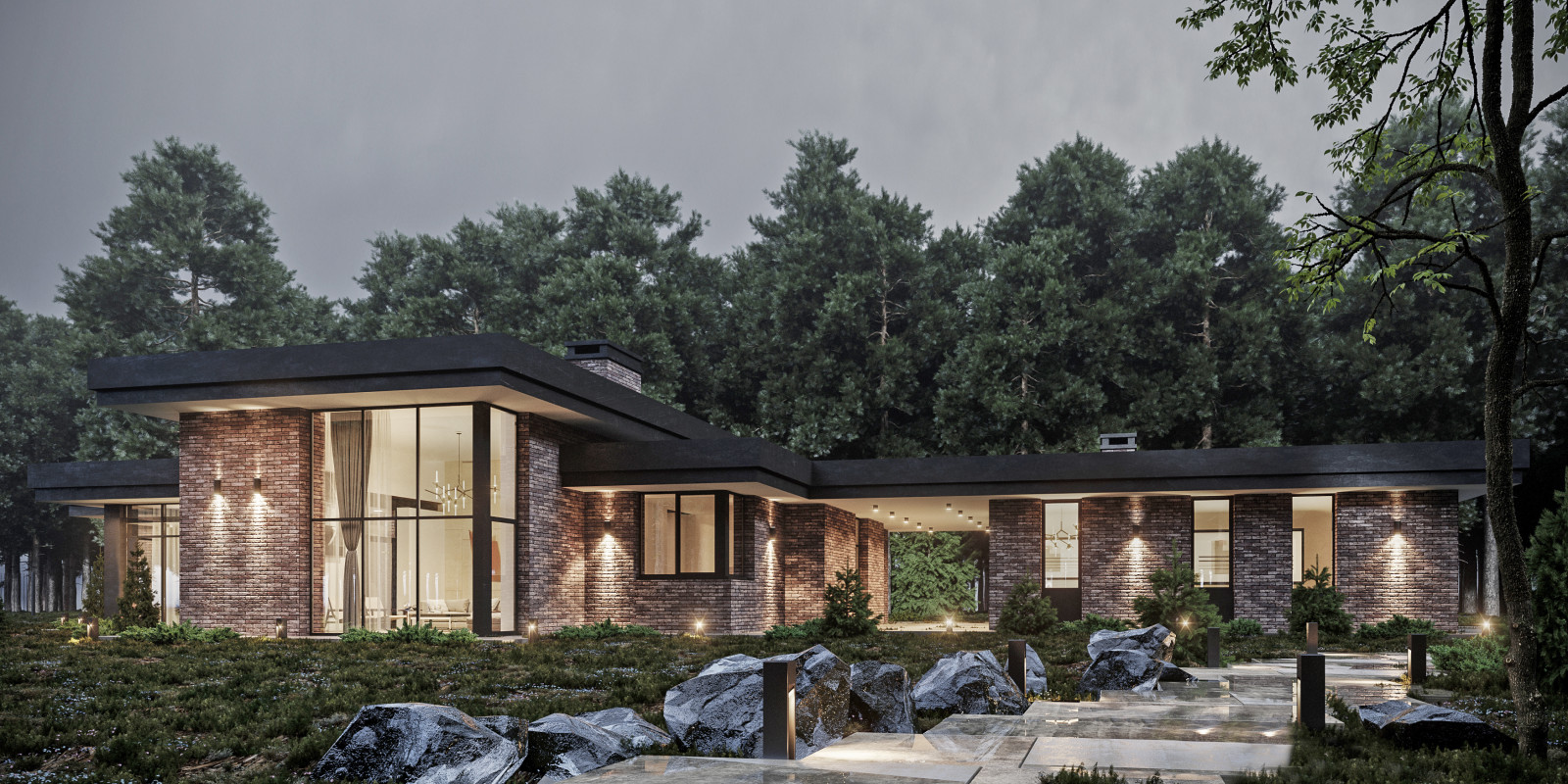 Обложка проекта: PINE FOREST HOUSE