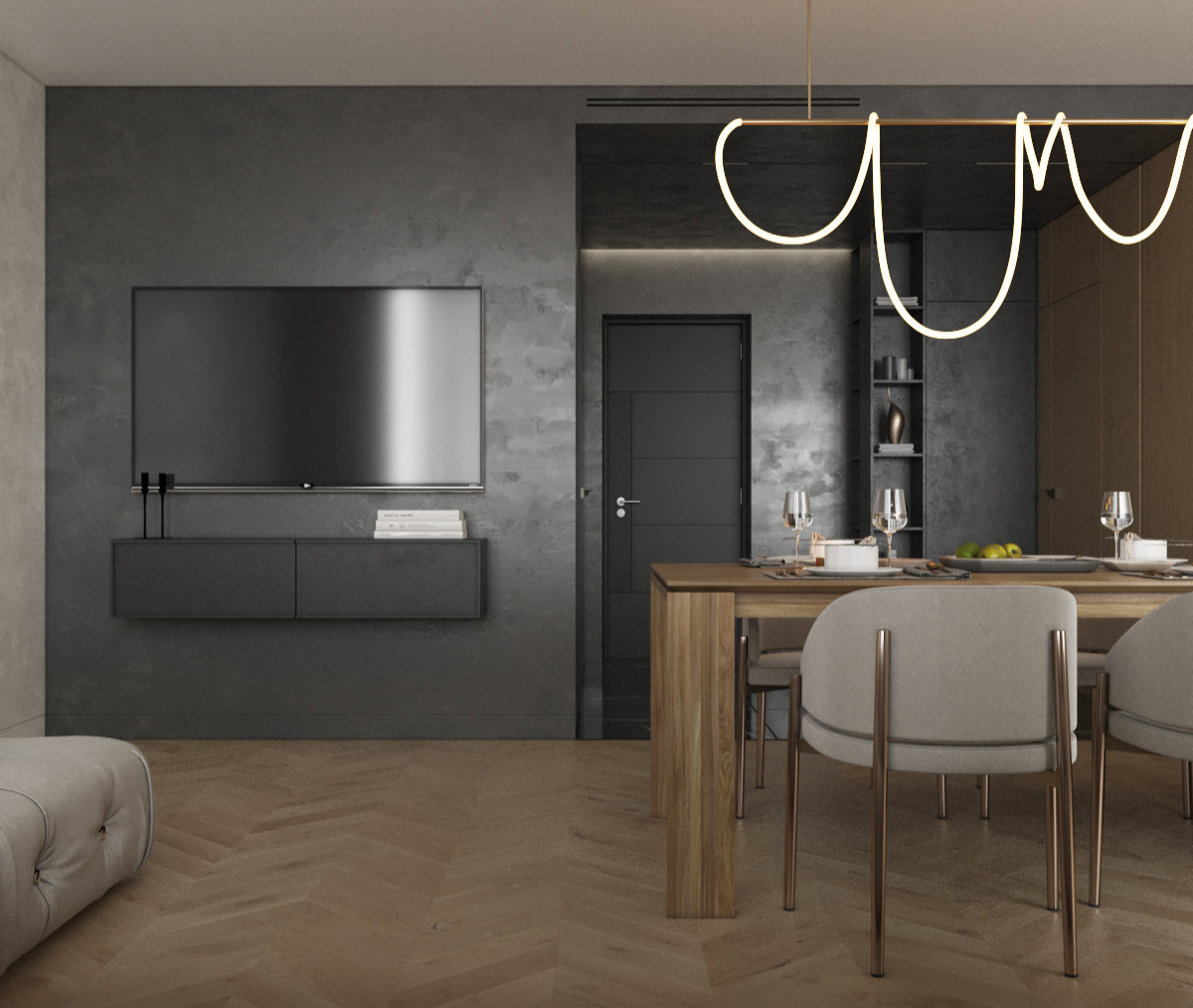 Обложка проекта: Moscow | one-bedroom apartment