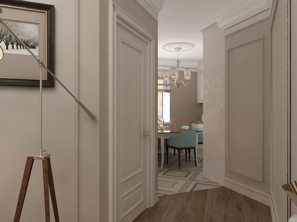 Квартира с белой спальней