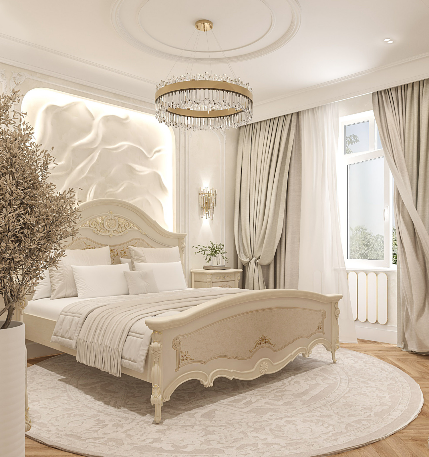 Интерьер Женской спальни . Таунхаус в КП "Образцово"