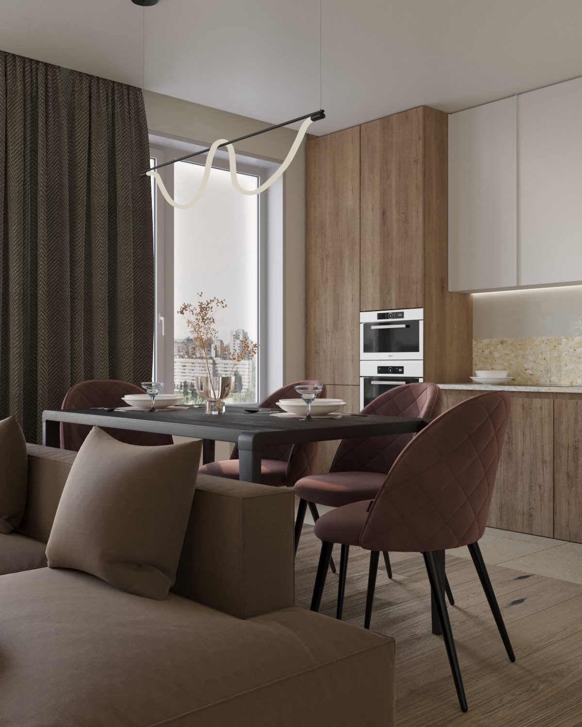 Обложка проекта: Кухня-гостиная