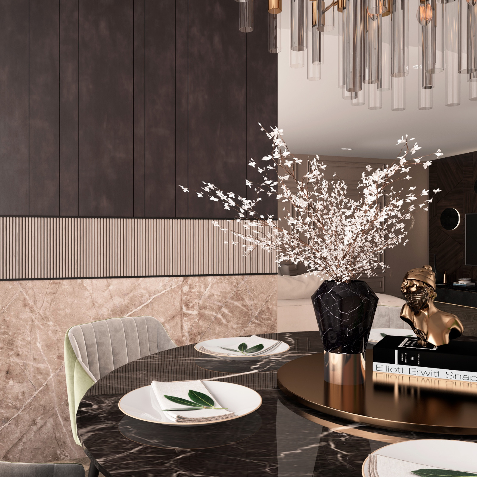 Обеденная с круглым столом