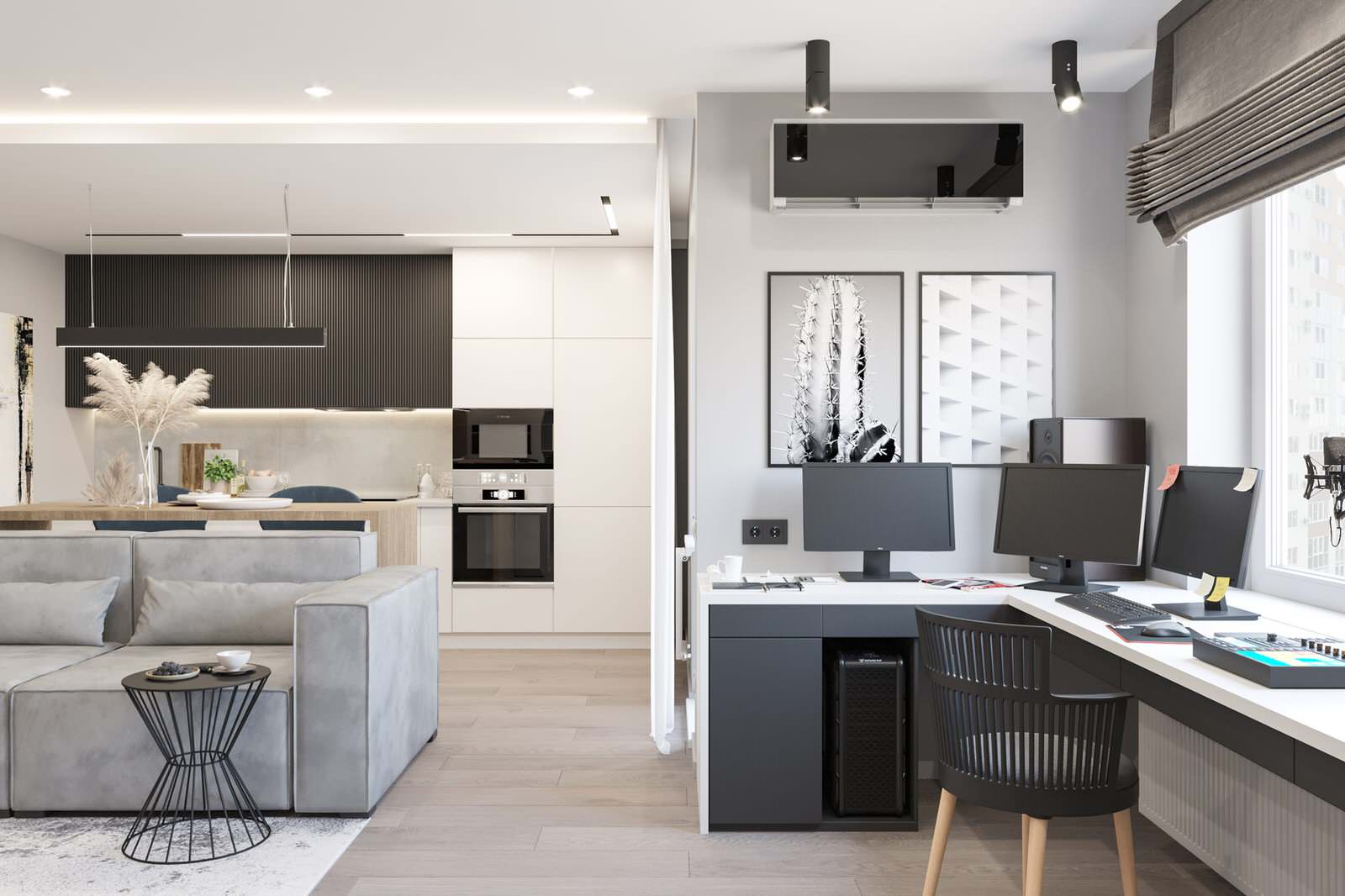 Проект двухкомнатной квартиры #urban_inspiration