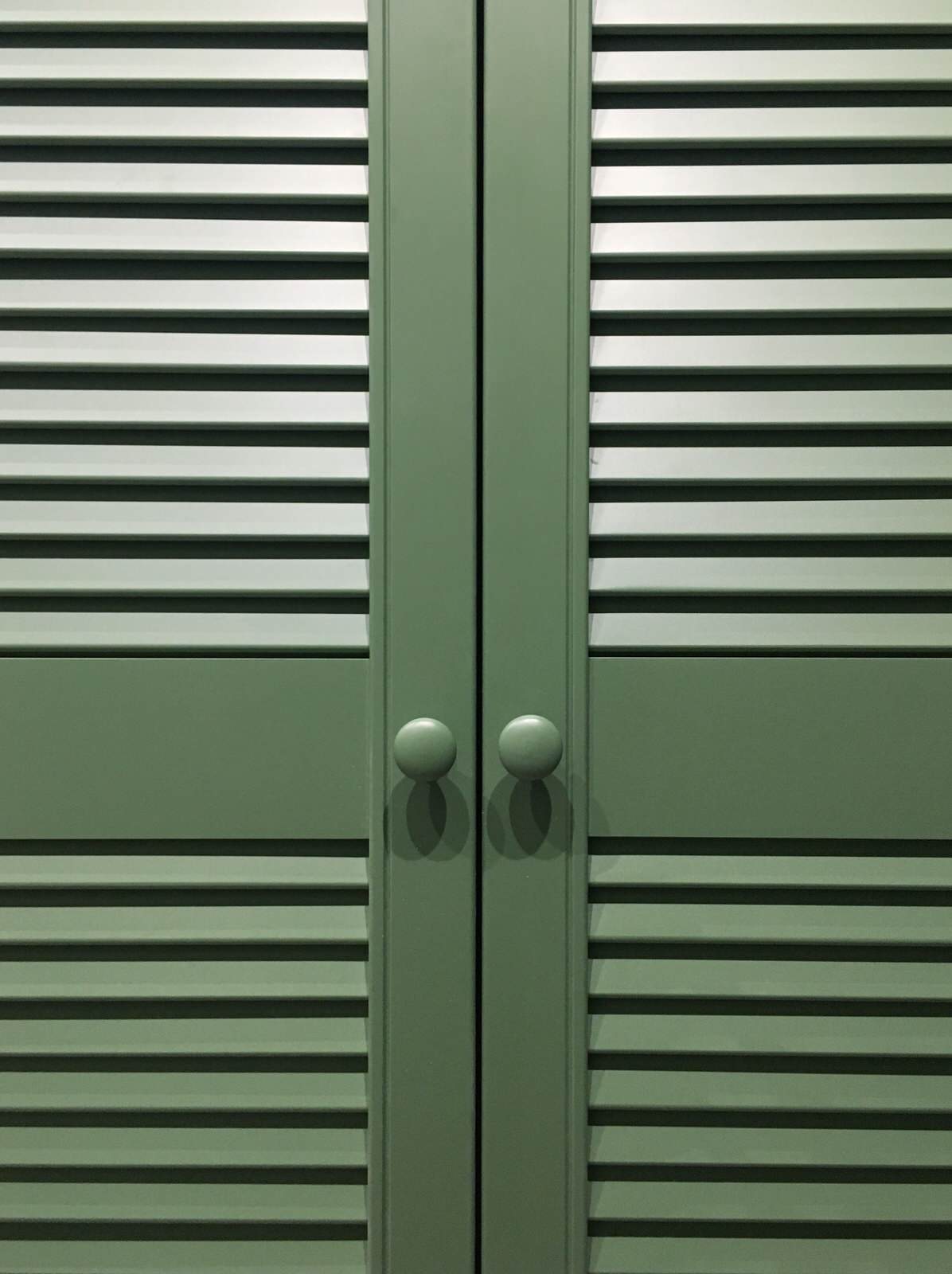 Жалюзийные двери в постирочную для Лидии