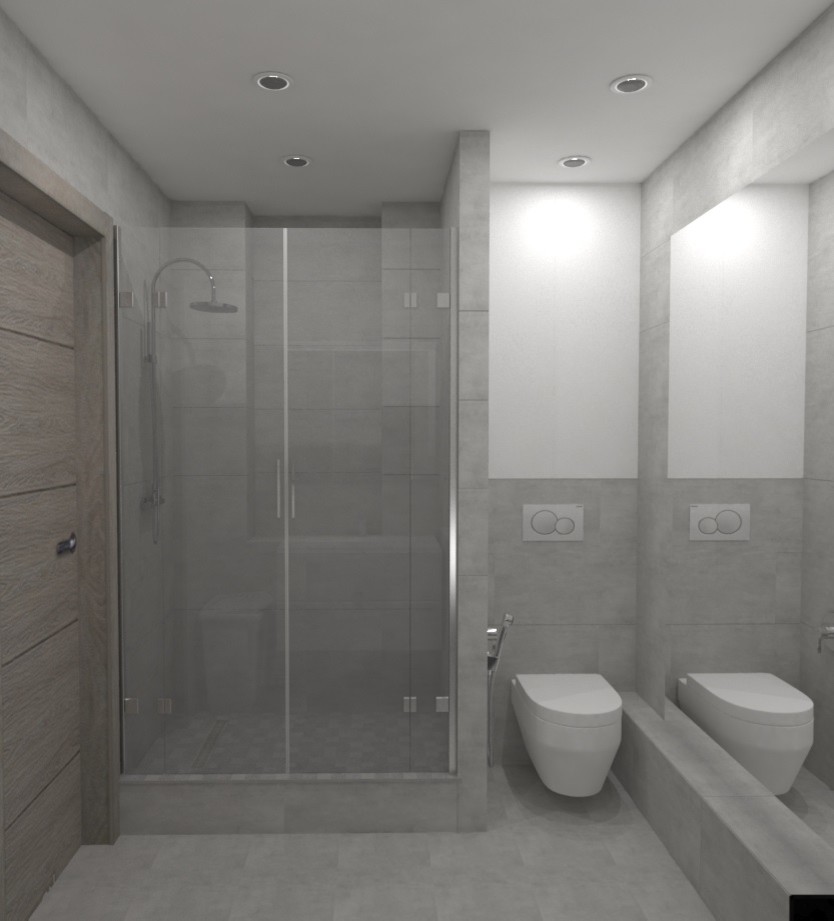 Современный дизайн квартиры в центре Тюмени для молодого человека.