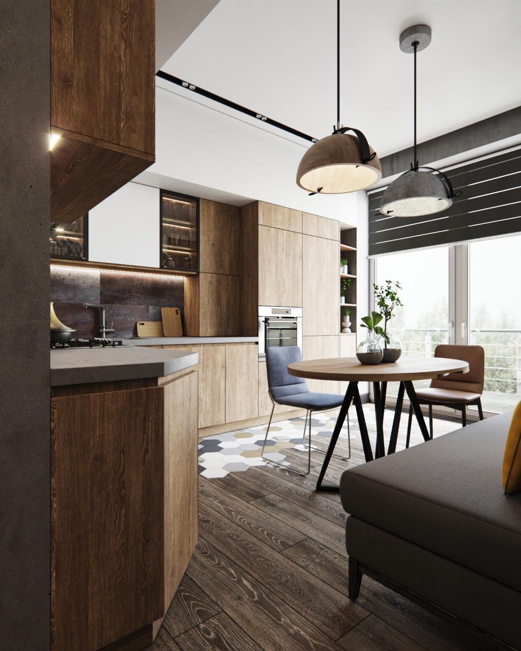 ЖК "Лахта парк" квартира в стиле LOFT 90 м2