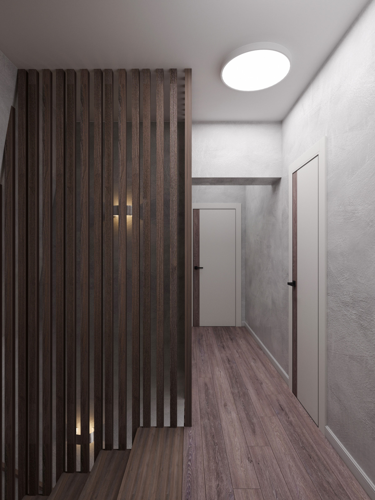 Лестница в загородном доме. Кемеровская обл.